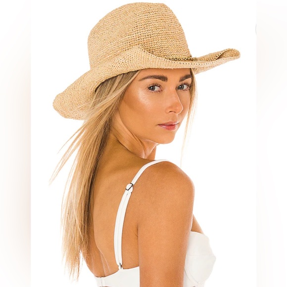 flora bella Accessories - Flora Bella Kendra Lux Natural Gold OS Hat Straw